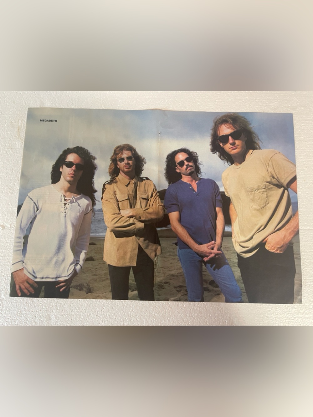 Megadeth Band Pinup - Vintage Rock Centerfold